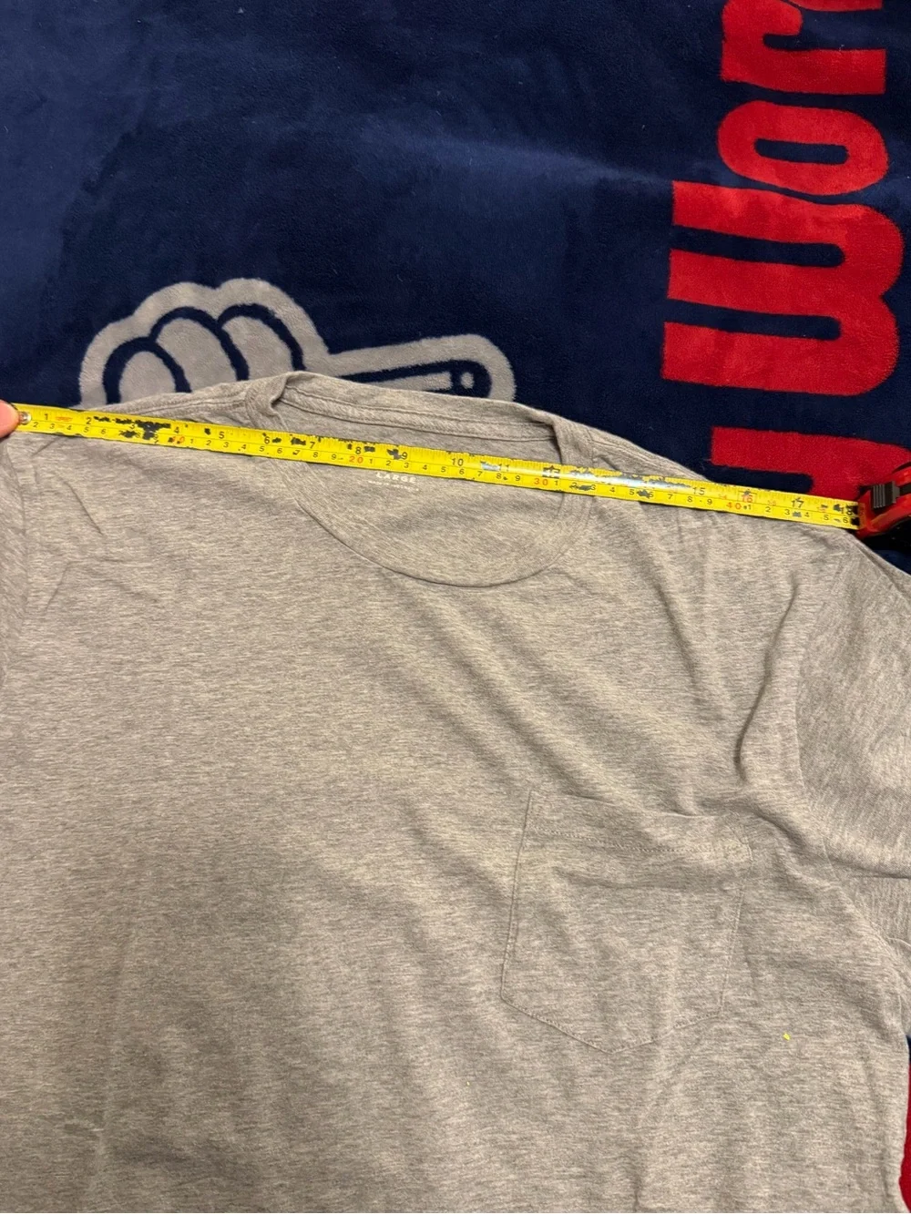 J. Crew Slim Washed Pocket Crewneck T-Shirt Gray 100% Cotton Men’s L